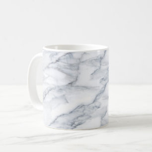Caneca De Café Textura de Carrara Calacatta, de mármore branco