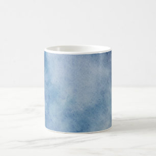 Caneca De Café Textura de Cor da Água Azul