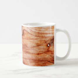 Caneca De Café Textura de Grão de Madeira