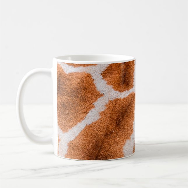 Caneca De Café Textura de impressão Giraffe (Esquerda)