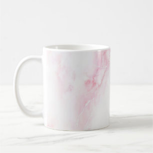 Caneca De Café Textura de mármore rosa suave