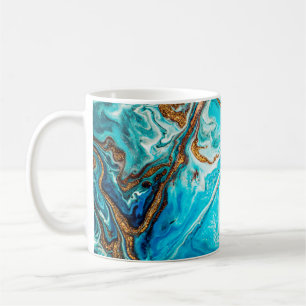 Caneca De Café Textura de mármore. Técnica oriental. Barra Contem