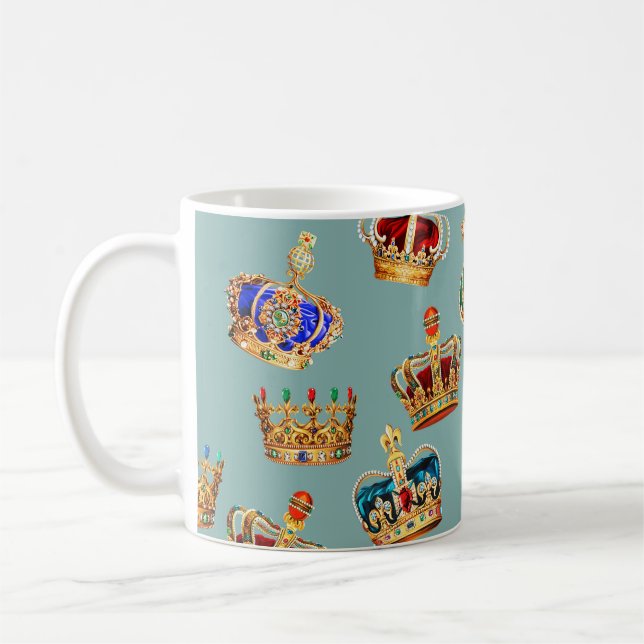 Caneca De Café Textura de Moda Barroca ouro (Esquerda)