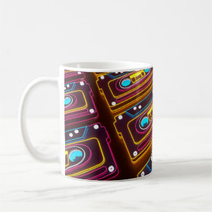 Caneca De Café Textura de pele de cobra sem costura. Répteis trop