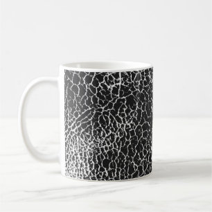 Caneca De Café Textura de sobreposição em relevo desfocado do cro