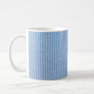 Caneca De Café Textura de tecido riscado, tecido real.