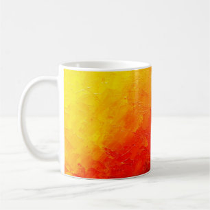 Caneca De Café Textura de tinta de óleo de abstrato na canvas, f