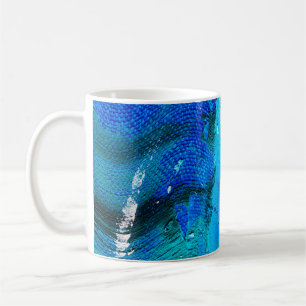 Caneca De Café Textura de tinta de óleo de abstrato na canvas, fu