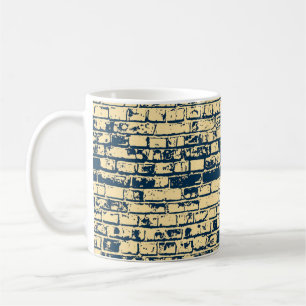 Caneca De Café Textura de uma parede de tijolos. Design de papel