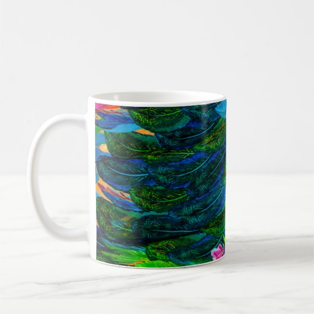 Caneca De Café textura do tecido de seda. Plano de Fundo. fada co (Esquerda)