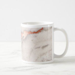 Caneca De Café Textura Dourada de mármore rosa