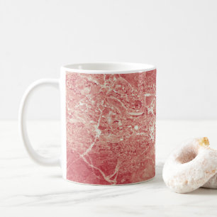 Caneca De Café Textura Dourada de mármore rosa