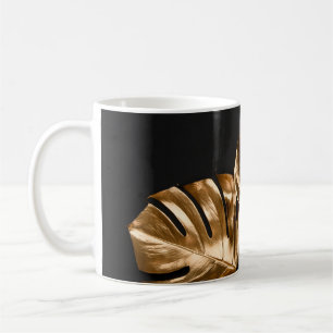 Caneca De Café Textura em cadeira com botão de couro de luxo