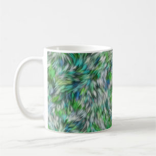Caneca De Café Textura em tecido Peles verdes Design-68745
