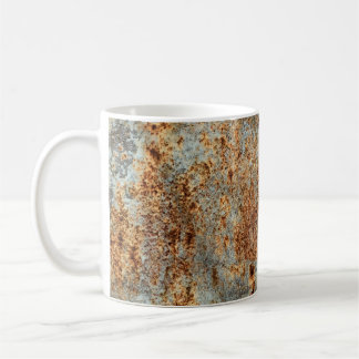 Caneca De Café Textura metálica com arranhões e fissuras. Vintage