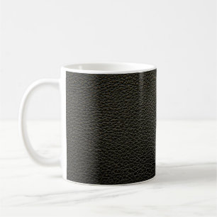 Caneca De Café Textura ou fundo de couro preto. abstrato, anim
