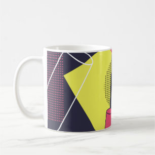Caneca De Café Textura retrorativa, design de padrão. arte,abstra