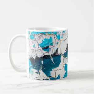 Caneca De Café Texturas antigas de parede esmerilada e terremoto 