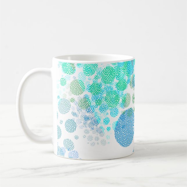 Caneca De Café Textured Polka Dot (Esquerda)