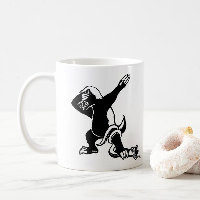 Caneca De Café Texugo de mel de toque ligeiro (Com Donut)