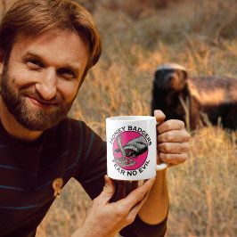 Caneca De Café Texugo melíaco citação engraçada de badalo