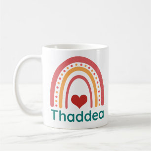Caneca De Café Thaddea Vintage Boho Rainbow