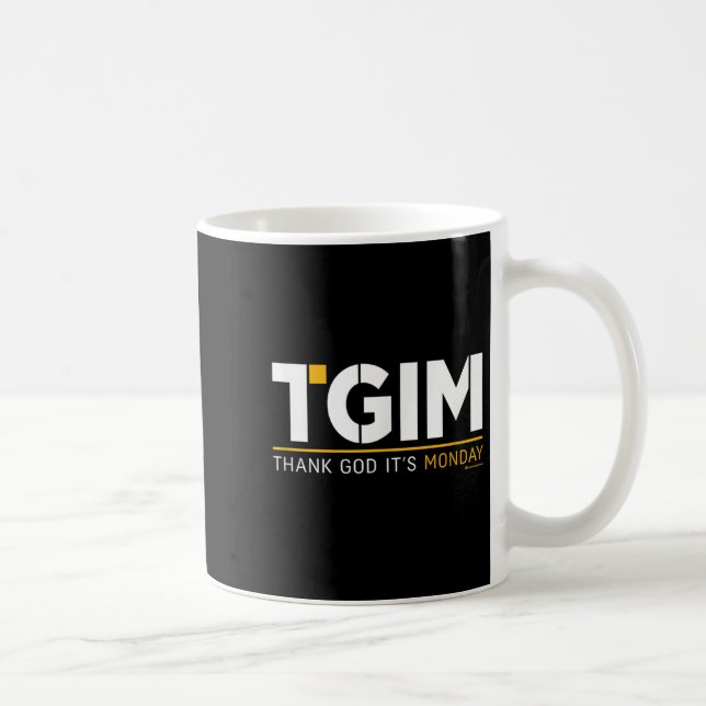 Caneca De Café Thank God, It's Monday_ A Funny Twist On Workplace (Direita)