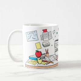 Caneca De Café Thank You Best Teacher Ever Custom Personalized