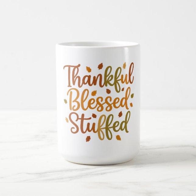 Caneca De Café Thankful Blessed Stuffed Coffee Mug (Centro)