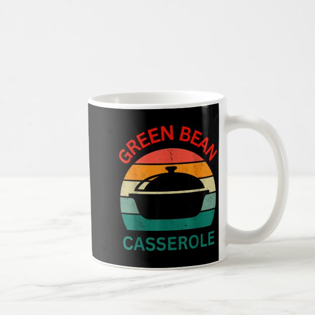 Caneca De Café Thanksgiving Christmas Funny Green Bean Cerole Des (Direita)