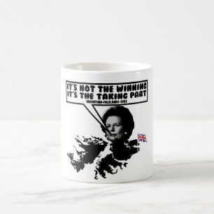 Caneca De Café Thatcher engraçada Malvinas