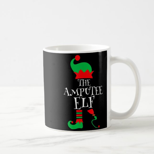 Caneca De Café The Amputee Elf Christmas Funny Limb Surgery Joke  (Direita)