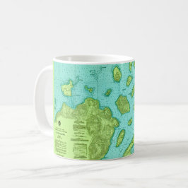 Caneca De Café The Apostle Islands Map Mug