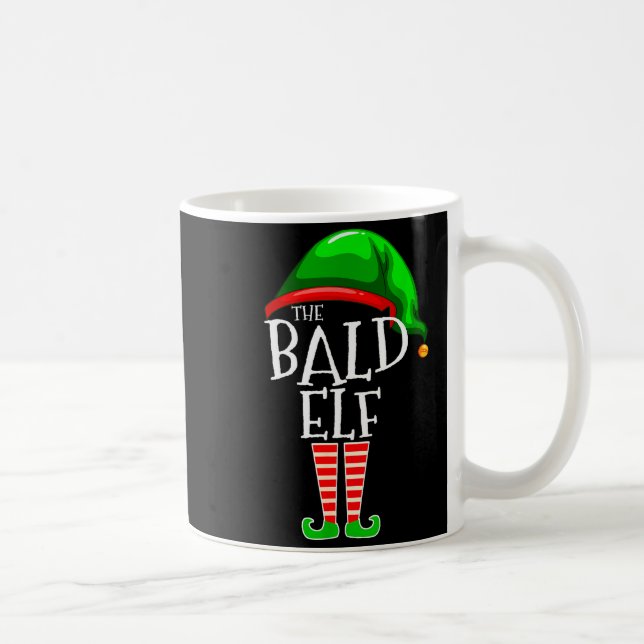 Caneca De Café The Bald Elf Family Matching Group Christmas Gift  (Direita)