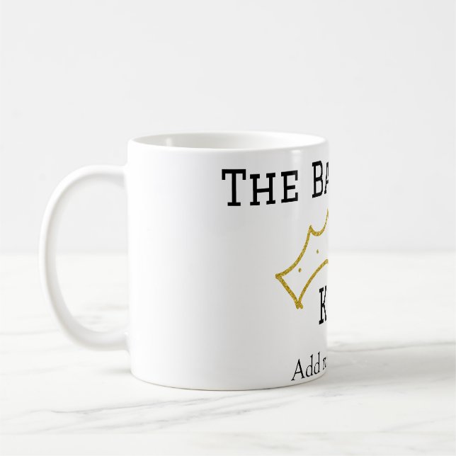 Caneca De Café The Barbecue king crownadd name text cooking best  (Esquerda)