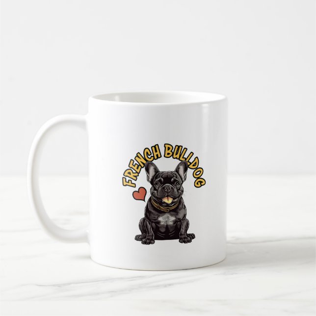 Caneca De Café The "Bat-Eared" Philosopher: French Bulldog (Esquerda)