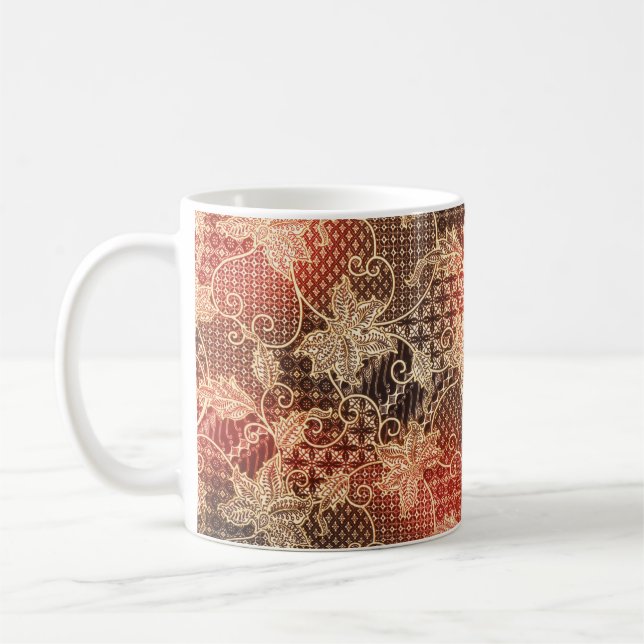 Caneca De Café The beautiful of art Malaysian and Indonesian Bati (Esquerda)