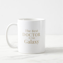 Caneca De Café The Best Doctor in the Galaxy Typography Design