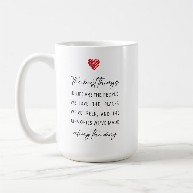 Caneca De Café The Best Things in Life | Heartfelt Festive  (Esquerda)