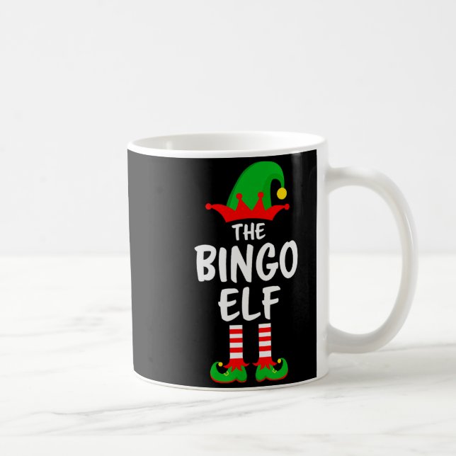 Caneca De Café The Bingo Elf Matching Family Christmas  (Direita)