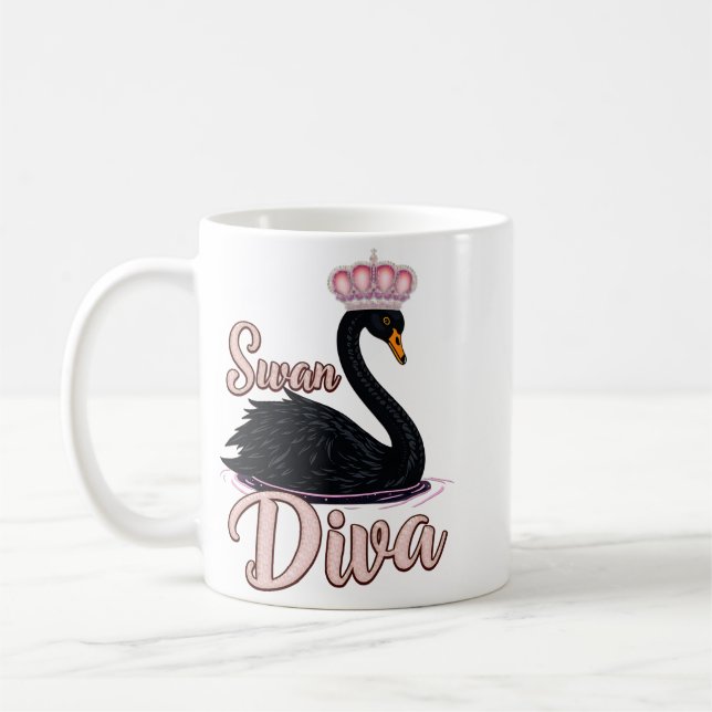 Caneca De Café The black swan, queen of the water.  (Esquerda)
