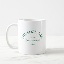 Caneca De Café The Book Club Green Crest Ler Discussão Repetir