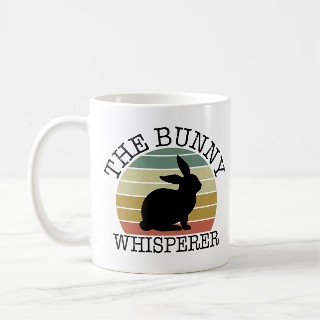 Caneca De Café The Bunny Whisperer Shirt, Cool Rabbit Lover (Esquerda)