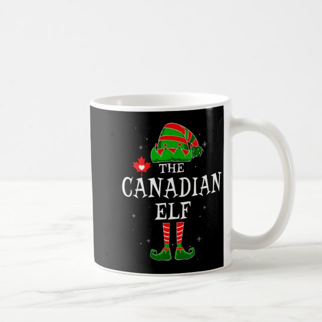 Caneca De Café The Canadian Elf Group Matching Family Christmas C (Direita)