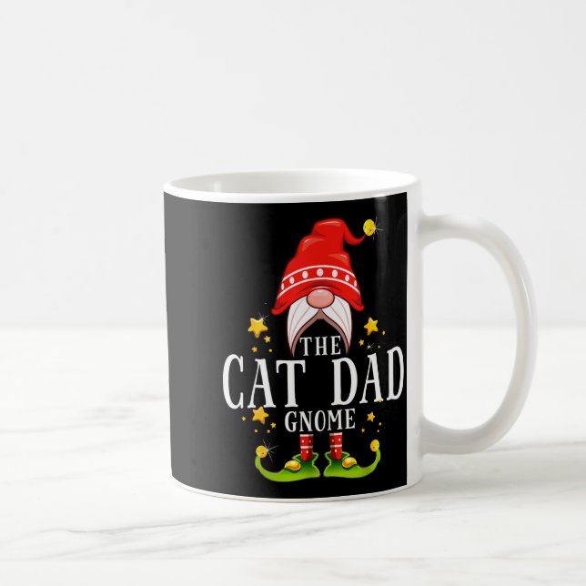 Caneca De Café The Cat Dad Gnome Christmas Matching For Men Women (Direita)