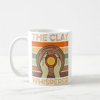 Caneca De Café The Clay Whisperer Retro Ceramics Artist Clay Pott
