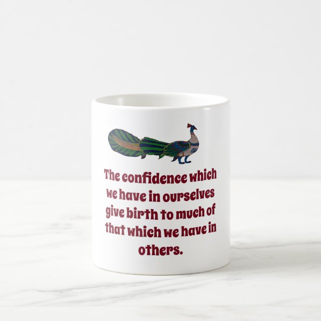 Caneca De Café The Confidence Which We Have - Confidence Quote (Centro)