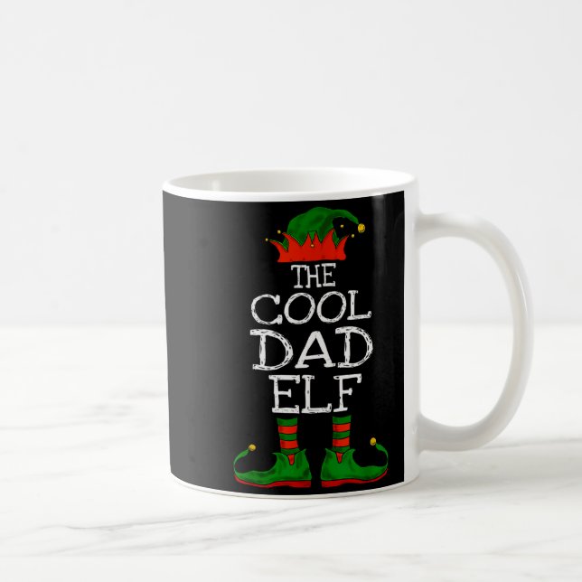 Caneca De Café The Cool Dad Elf Family Matching Funny Christmas G (Direita)