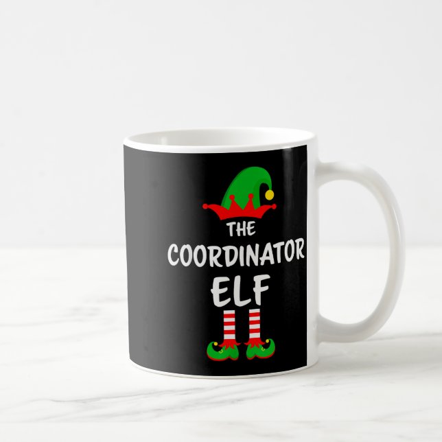 Caneca De Café The Coordinator Elf Matching Family Christmas  (Direita)