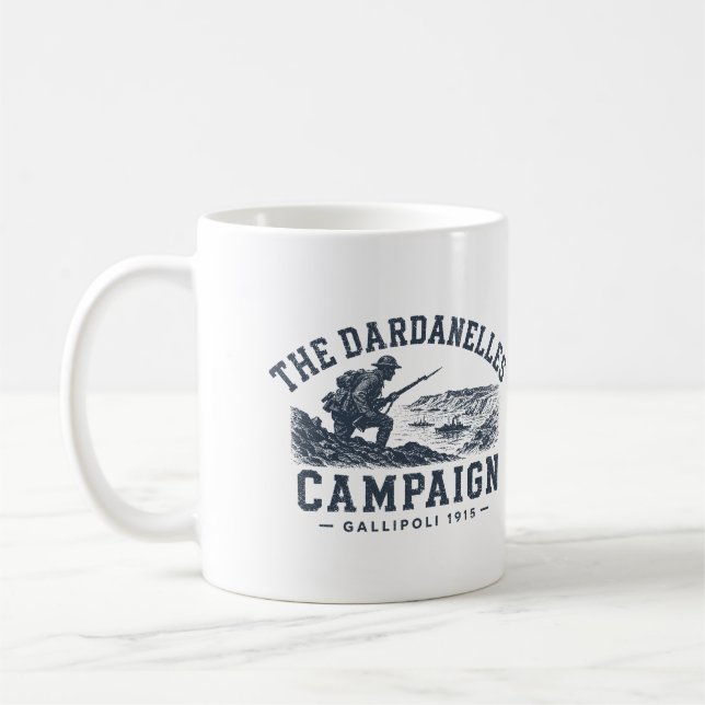 Caneca De Café The Dardenelles Campaign - Gallipoli (Esquerda)